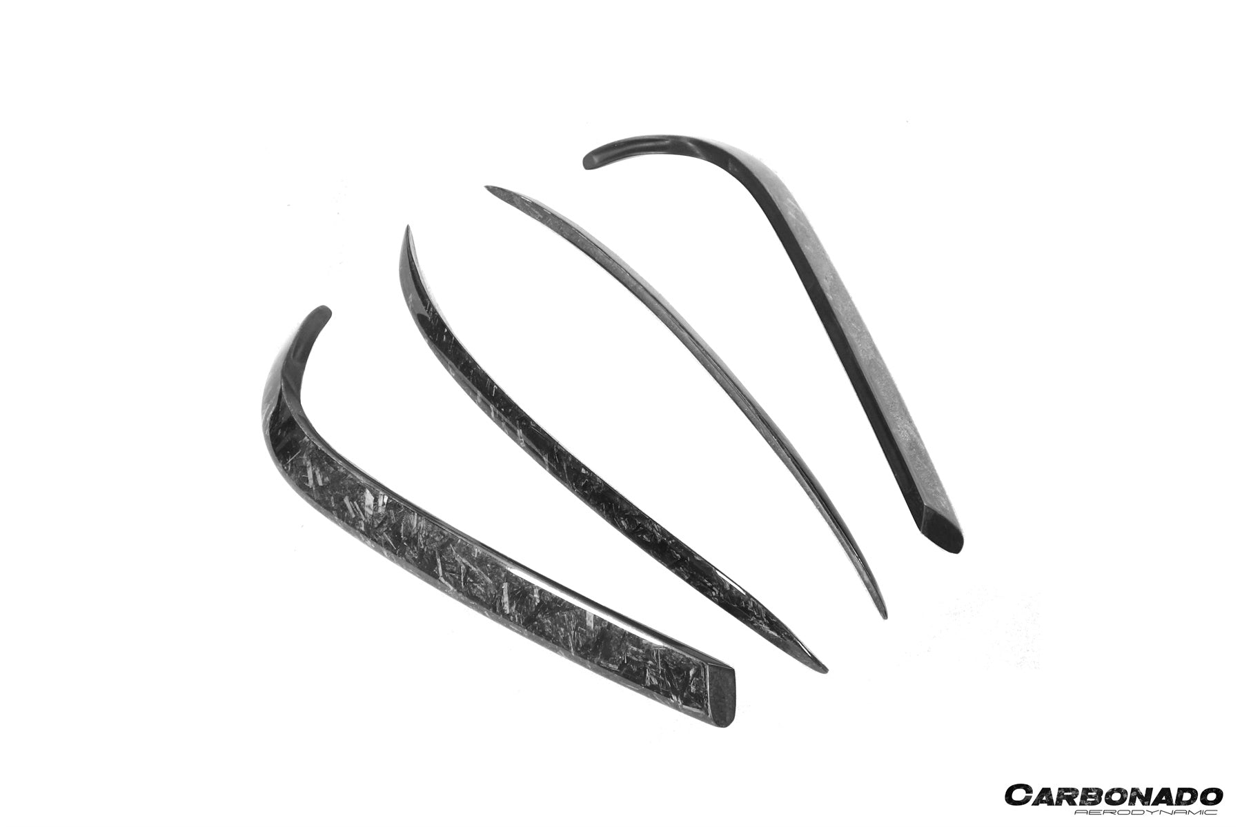 2016 - 2021 Tesla Model X SUV RZS Style Carbon Fiber Front Canards